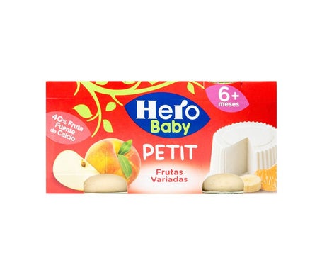 Hero Baby Petit Queso Fresco Frutas Variadas 2x80g