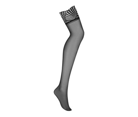 Leg Avenue Black Lace Stockings Black 1ud