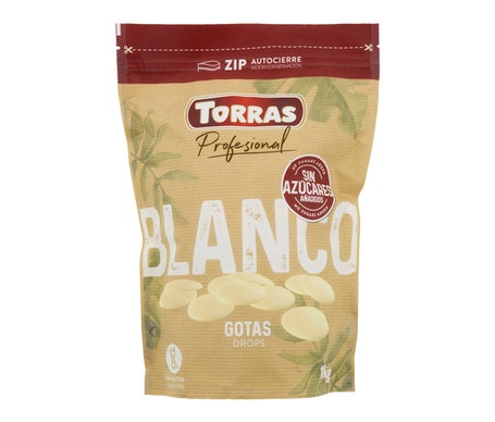 Torras Cobertura Blanca Gotas Sin Azúcar 1kg