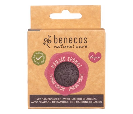 Benecos Cosméticos Esponja Konjac Bambú Negro 1 ud