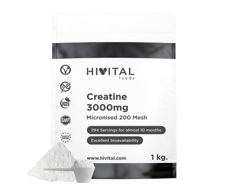HIVITAL Creatina monohidratada 3000 mg 1 kg de Hivital Foods | Natural Doctor