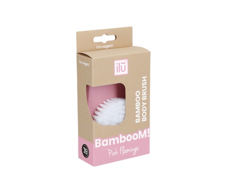 Ilū Bamboom Brocha Limpieza Corporal Pink Flamingo 1ud