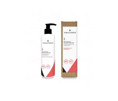 VidalForce Champú 1 Anticaida Natural Certificado Primeros síntomas 250ml