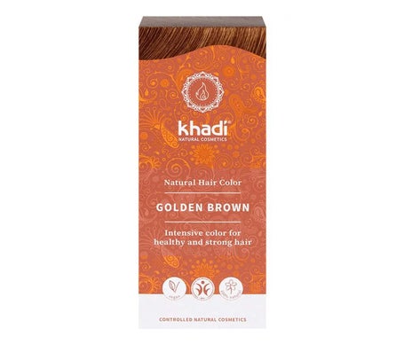 Khadi Tinte Castaño Dorado 100% Vegetal 100g