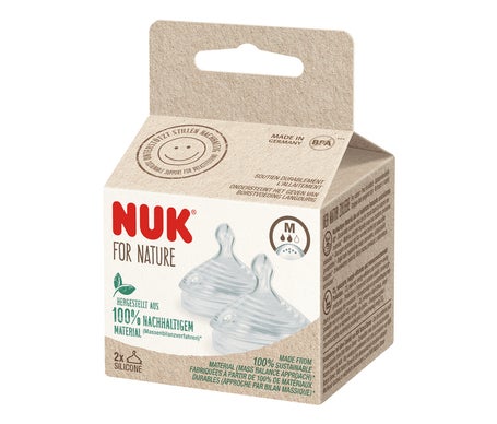 Nuk For Nature Teat Silicone M 2uds