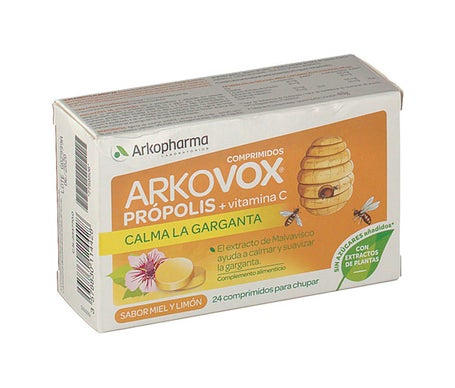 Arkovox própolis + vitamina C gusto miele e limone 24 compresse