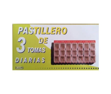 La Pastilla Pastillero Semanal Sg-3 Organizador de Medicamentos Semanal 3T Diaria Gde