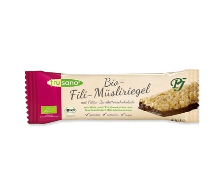 Frusano Barrita de Cereales Organica con Choco Negro 40g