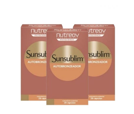 Nutreov Sunsublim Autobronceador Ultra 3uds de28caps