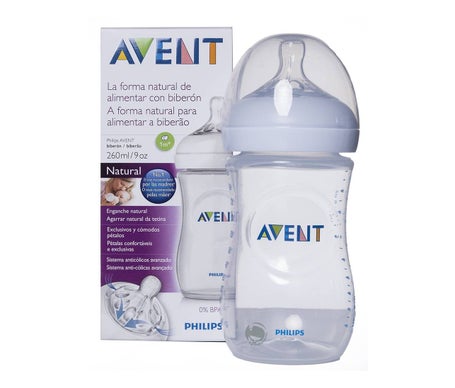 Avent Natural biberón azul 260ml