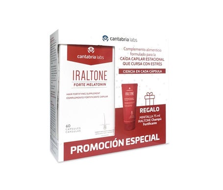 Iraltone Forte Melatonin 60caps + Champú Fortificante 75ml