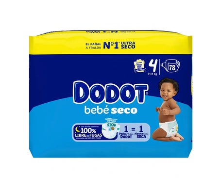 Dodot Etapas Pañales Talla 4 9-14kg 78uds