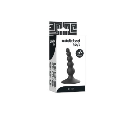 Addicted Toys Anal Sexual Plug Black 10cm 1ud