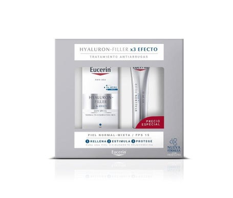 Eucerin Pack Hilauron Filler Día PNM 50ml + Contorno Ojos