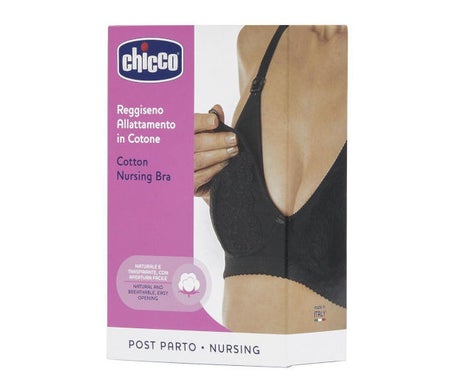 Chicco Sujetador Lactancia Algodón Negro Talla 4C 1ud