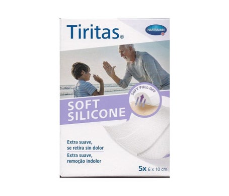 Tiritas Soft Silicone Apósito Adhesivo 6x10cm 5uds