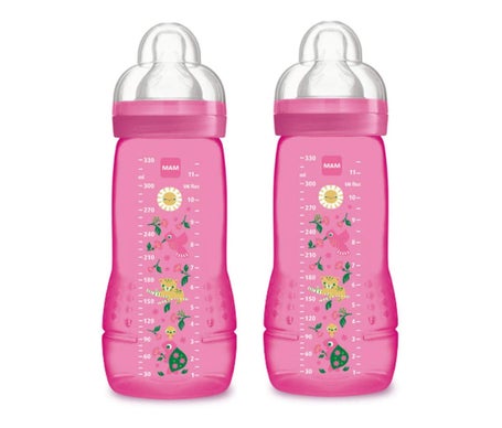 MAM Biberón Easy Active Flujo 2x330 ml