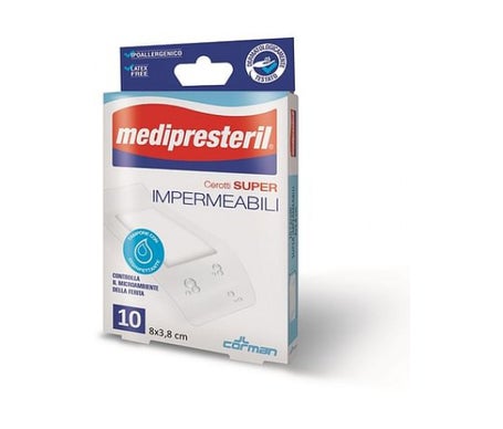 Medipresteril Tiritas Super Impermeables 8x3,8cm 10uds