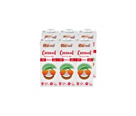 Ecomil Pack Bebida de Coco Nature Bio 6x1L
