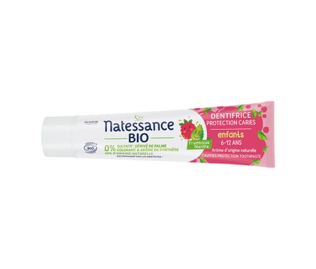 Natessance Dentífrico Caries Niños 6-12a Frambuesa Menta 75ml