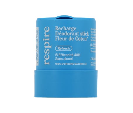 Respire Recharge Déodorant Stick Fleur De Coton 50g