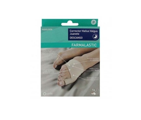 Farmalastic Corrector Hallux Valgus Juanete Descanso Talla P