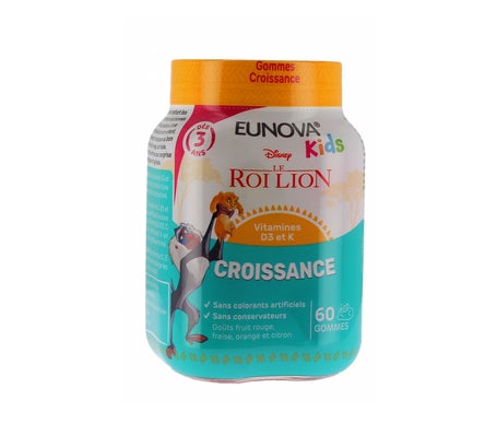 Eunova Kids El Rey León Crecimiento 60 Gummies