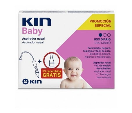 Kin Baby Aspirador Nasal + Recambio 14uds