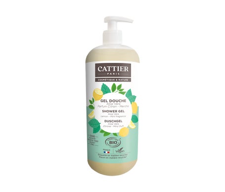 Cattier Gel de Ducha Sin Sulfatos Menta Limón Bio 1L