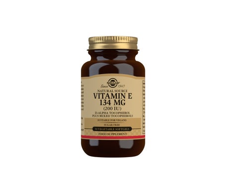 Solgar Vitamina E 200 UI 134 mg 50 perlas vegetales
