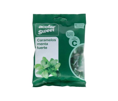 Doces Açúcar Doces Menta Saco Forte 60 G