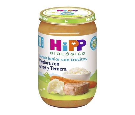 Hipp Tarrito Verdura con Arroz y Ternera 220g
