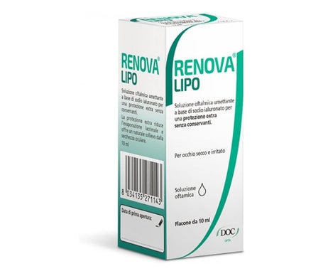 Renova Lipo Collyre Acide Hyaluronique 0.4% 10ml