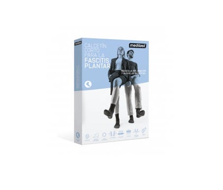 Medilast Calcetin Corto Fascitis Negro T-M