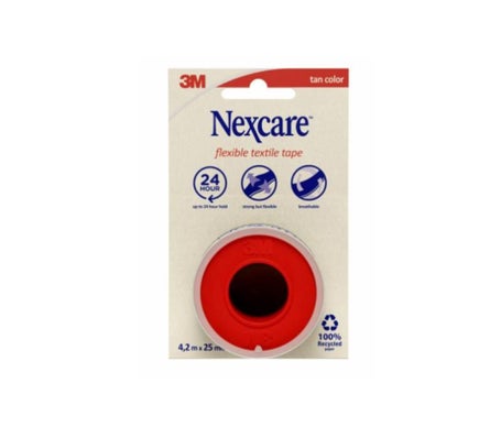 Nexcare Esparadrapo Tela Flexible Tan Color 4,2mx2,5mm