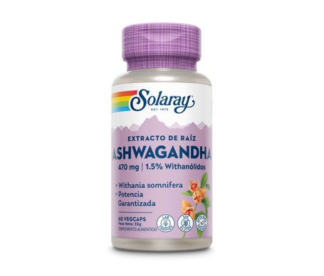 Solaray Extracto de Raíz Ashwagandha 470mg 60caps