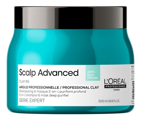'L''Oréal Scalp Advanced Anti-Oiliness 2-in-1 Professional Shampoo & Mask Deep Purifier 500ml'