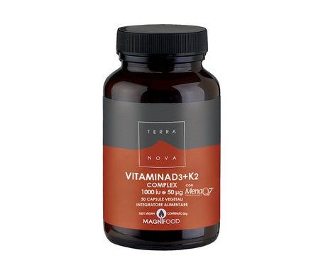 Terra Nova Vitamina D3+K2 50caps