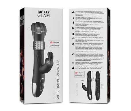 Brilly Glam Moebius Rabbit Vibrator & Rotator 1ud