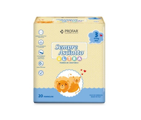Profar Always Dry Ultra Midi Diapers 4-9kg 28 uds