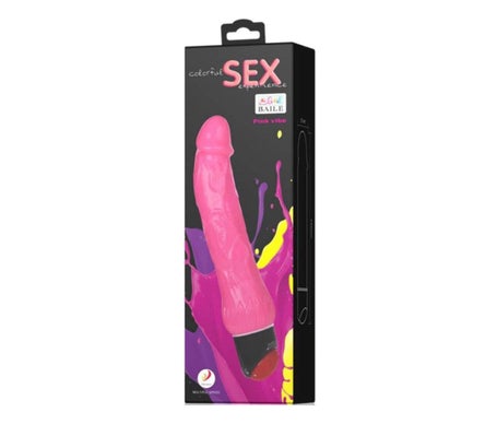 Baile Vibrators Colorful Sex Vibrador Realistico Rosa 24cm 1ud