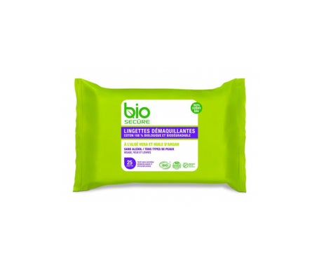 Bolsa de 25 toallitas para maquillaje Bio Secure