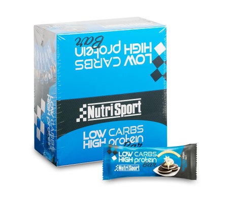 Nutrisport Barritas Low Carbs Cookies y Crema 16uds