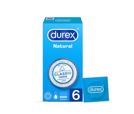 Durex® Natural Plus preservativos 6uds