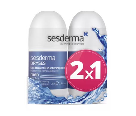 Sesderma Dryses Hombre Desodorante Antitranspirante 2x75ml