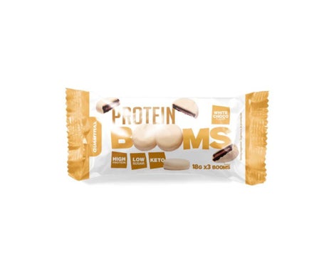 Quamtrax Booms Protéicas de Chocolate Blanco 3x18g
