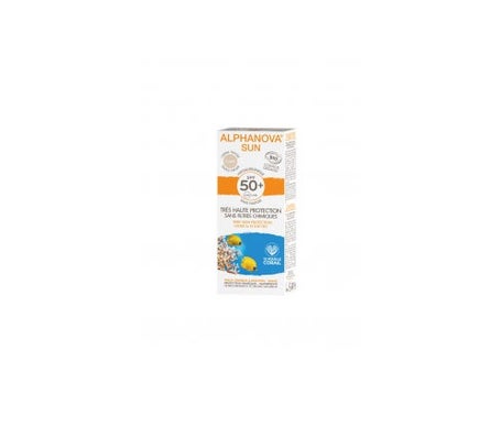 Alphanova Sun Crema Solar Color Claro SPF50+ Hipoalergénica 50g