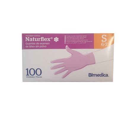 Naturflex Guante Látex Sin Polvo Talla S 100uds