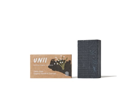 Unii Jabón Detox Ecológico Hinojo y Carbón Activado 100gr