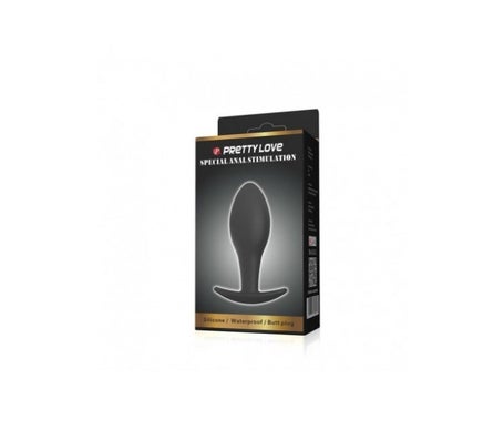 Pretty Love Plug Anal Silicona Ancla 8.5 Cm Negro 1ud